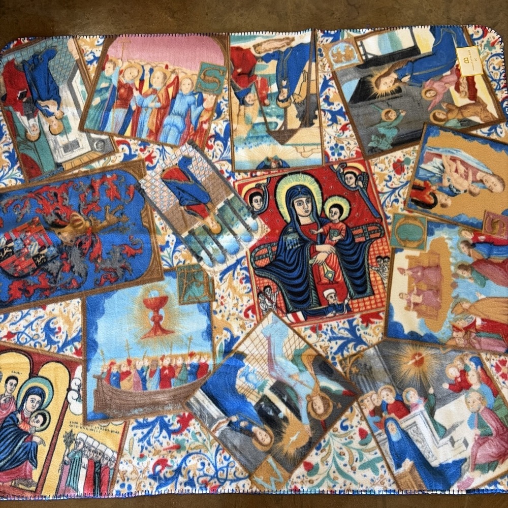 Museum of the Bible Washington DC Christian Religious‎ Scenes Fleece Lap Blanket